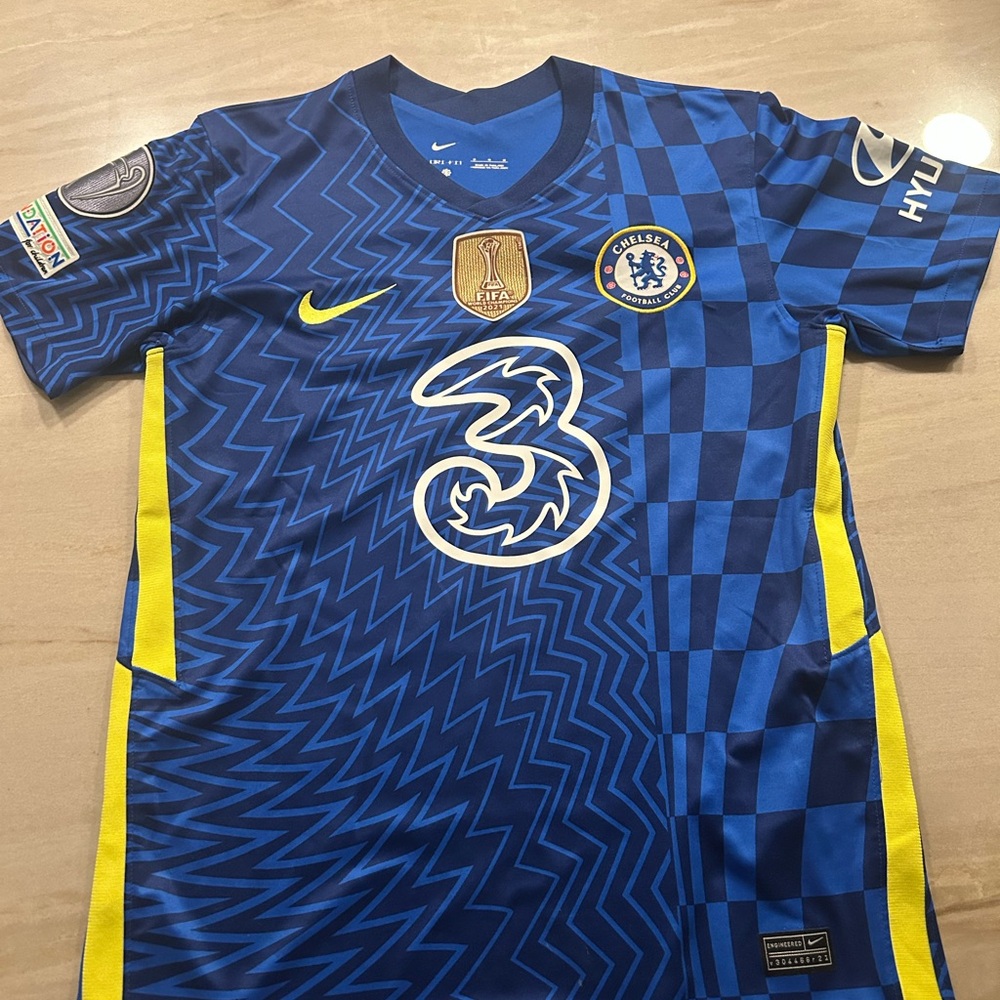 21/22 Chelsea Home Jersey - Super Cup - #6 Silva/ -Damaged
